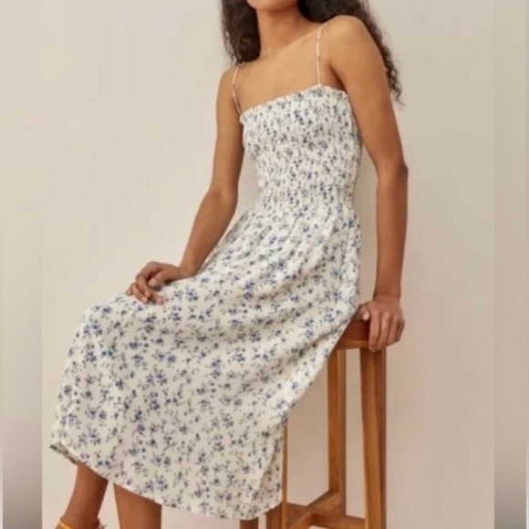 Reformation Floral Spaghetti Strap Dress - Picture 9 of 10